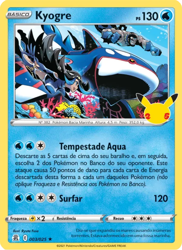 Kyogre 3/25 Celebrações