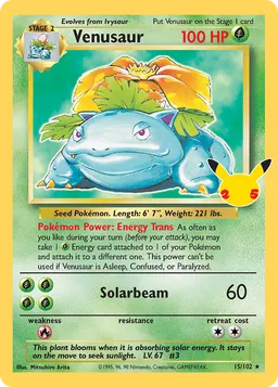 Venusaur CC003 Celebrações Coleção Clássica