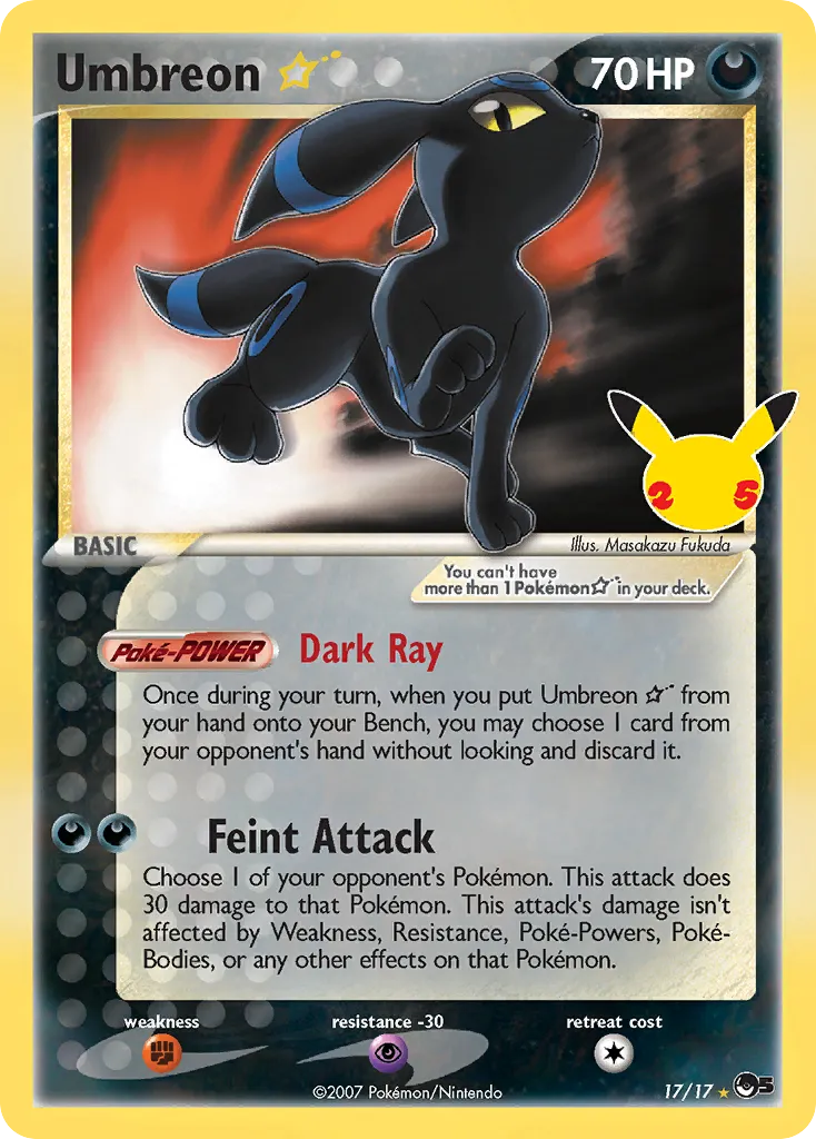 Umbreon ☆ CC015/25 Celebrações Coleção Clássica