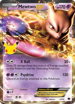 Mewtwo EX CC022 Celebrações Coleção Clássica