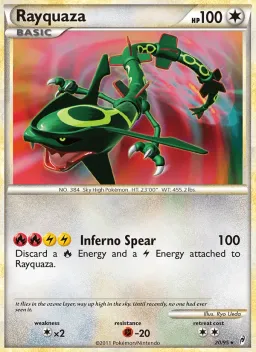 Rayquaza 20 Chamado das Lendas