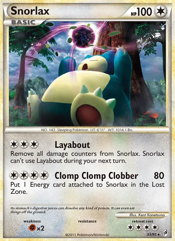 Snorlax 33/95 Chamado das Lendas