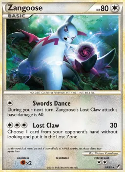Zangoose 39 Chamado das Lendas