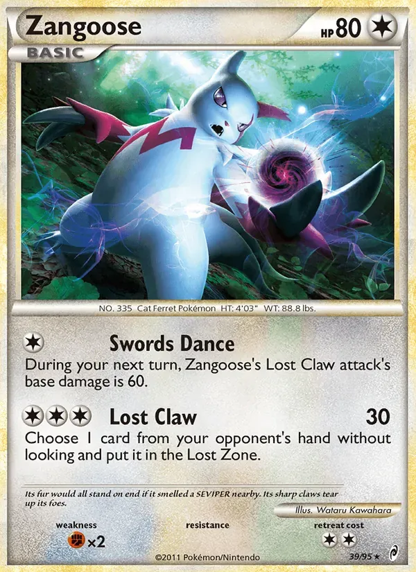 Zangoose 39/95 Chamado das Lendas