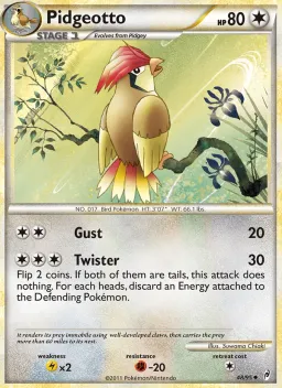 Pidgeotto 48 Chamado das Lendas
