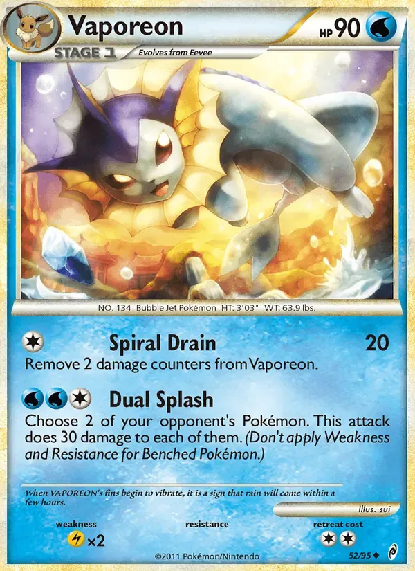 Vaporeon 52/95 Chamado das Lendas