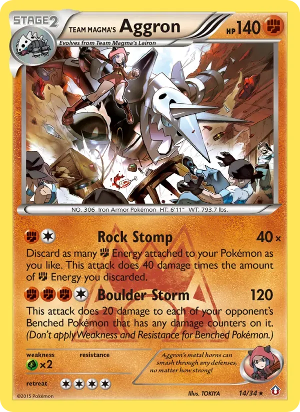 Aggron da Equipe Magma 14/34 Crise Dupla