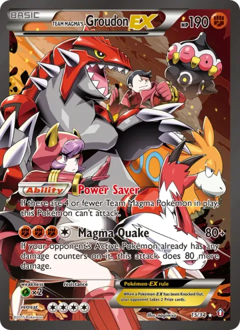 Groudon-EX da Equipe Magma 15/34