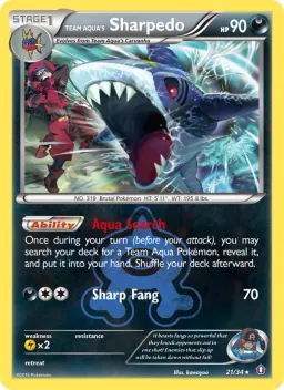 Sharpedo da Equipe Aqua 21 Crise Dupla