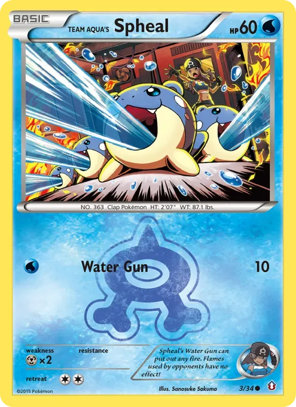 Spheal da Equipe Aqua 3/34 Crise Dupla
