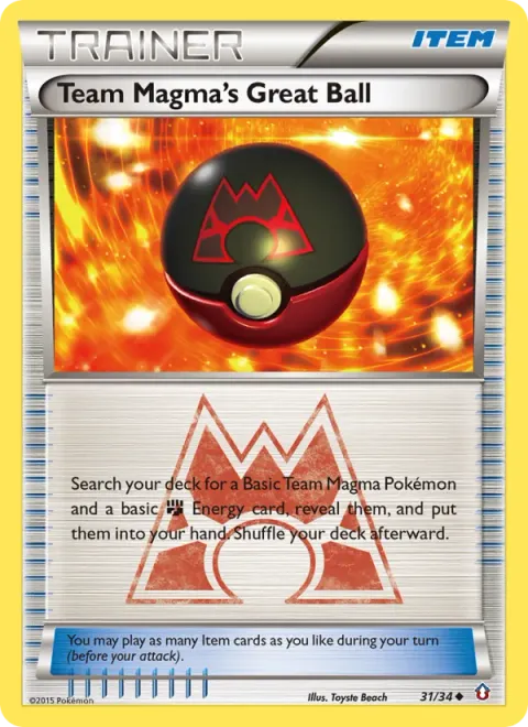 Grande Bola da Equipe Magma 31/34