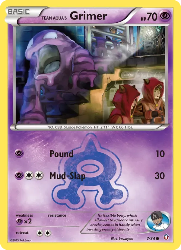 Grimer da Equipe Aqua 7/34 Crise Dupla