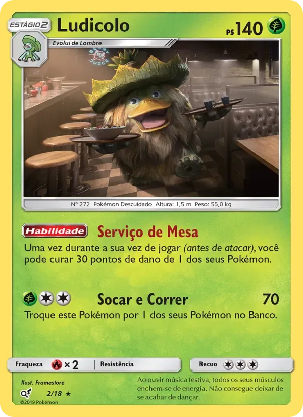 Ludicolo 2/18 Detetive Pikachu