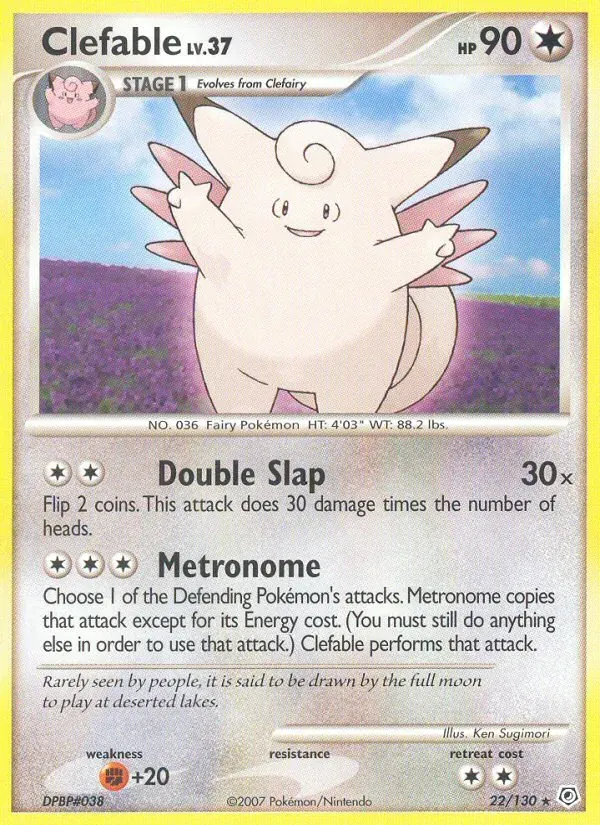 Clefable 22/130 Diamante & Pérola