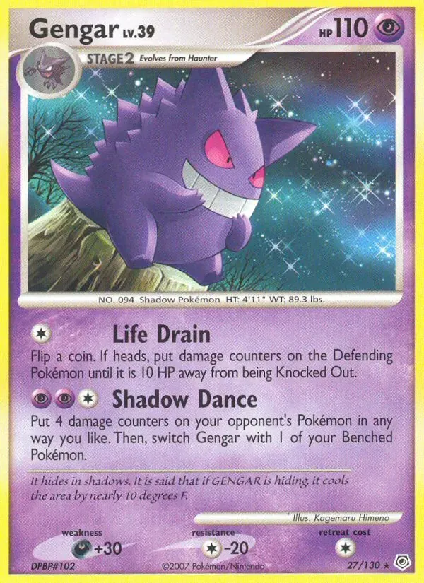 Gengar 27/130 Diamante & Pérola