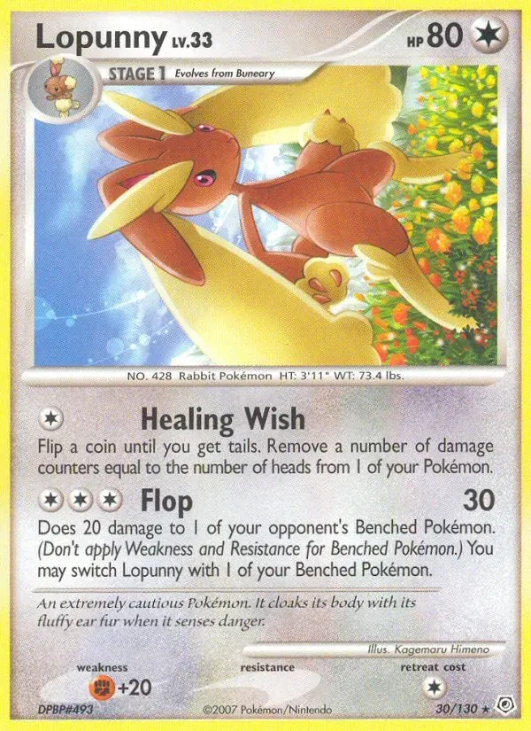 Lopunny 30/130 Diamante & Pérola