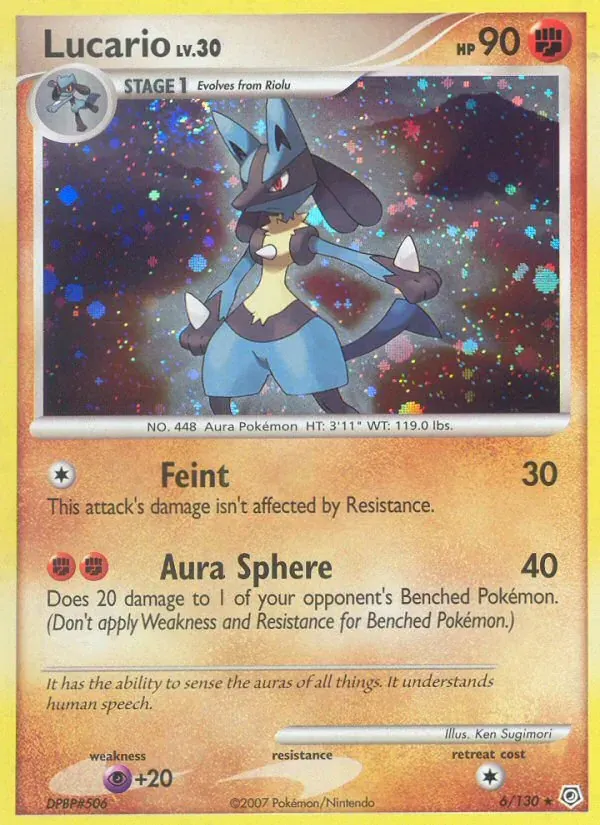 Lucario 6/130 Diamante & Pérola