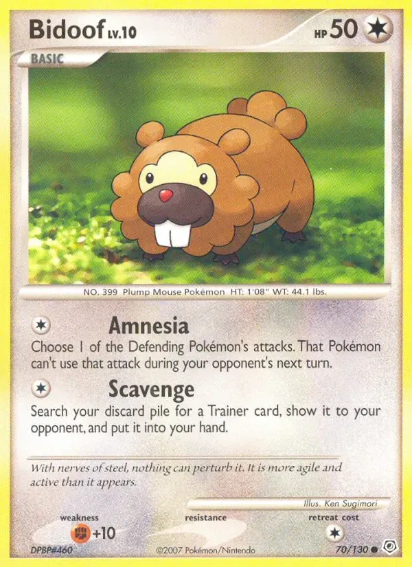 Bidoof 70/130 Diamante & Pérola