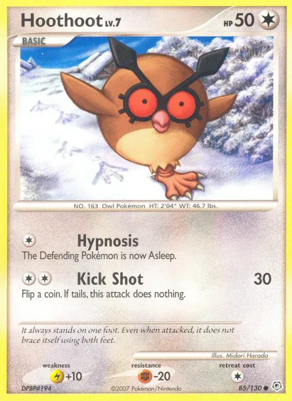 Hoothoot 85/130 Diamante & Pérola