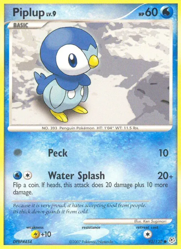 Piplup 93/130 Diamante & Pérola