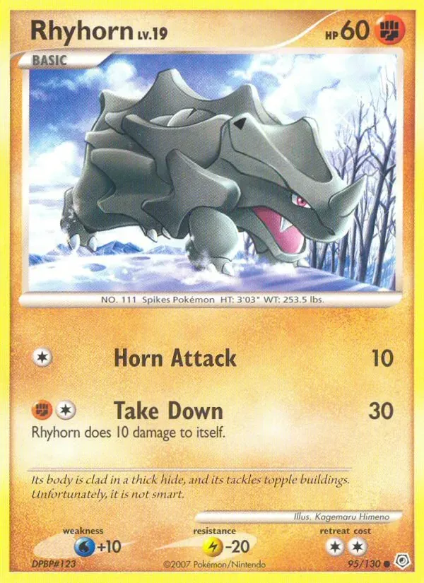 Rhyhorn 95/130 Diamante & Pérola
