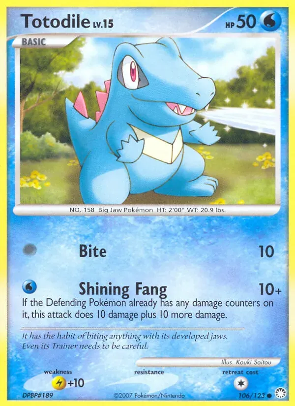 Totodile 106/123 Tesouros Misteriosos