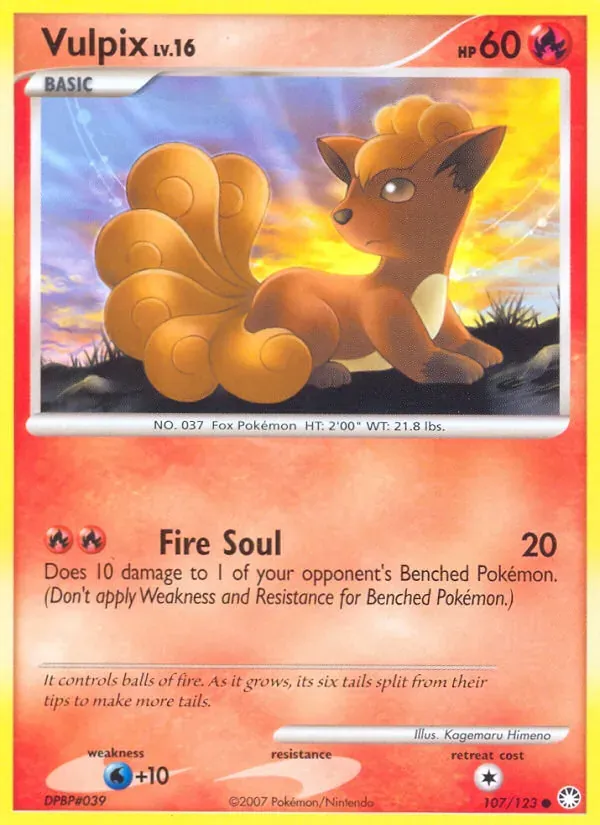 Vulpix 107/123 Tesouros Misteriosos