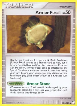 Armor Fossil 116 Tesouros Misteriosos
