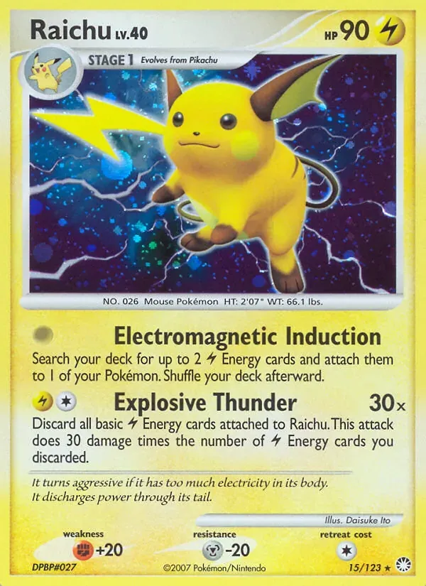 Raichu 15/123 Tesouros Misteriosos