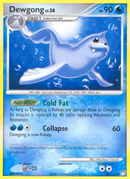 Dewgong 45 Tesouros Misteriosos