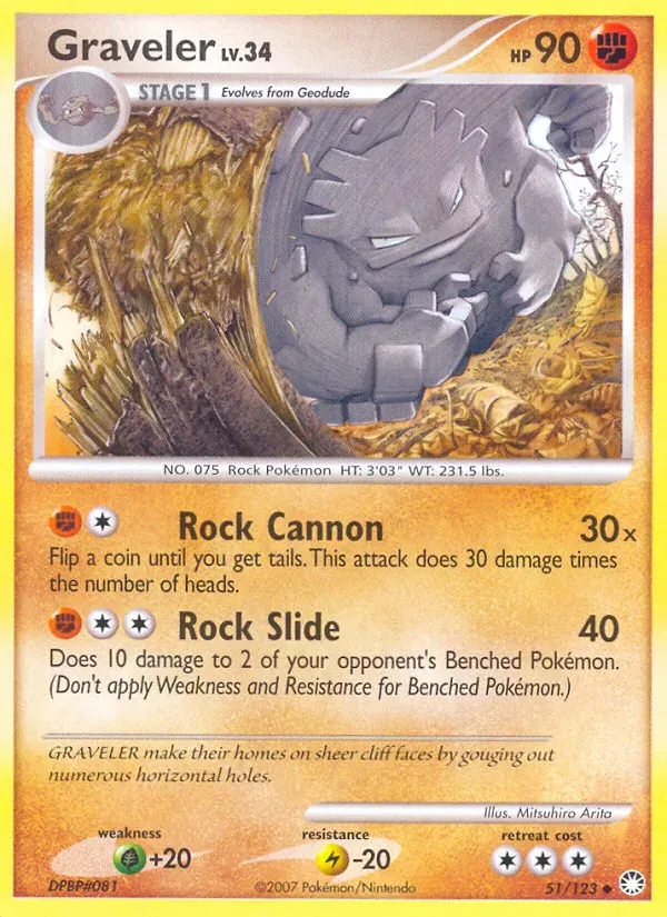 Graveler 51/123 Tesouros Misteriosos
