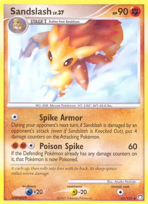 Sandslash 61/123 Tesouros Misteriosos