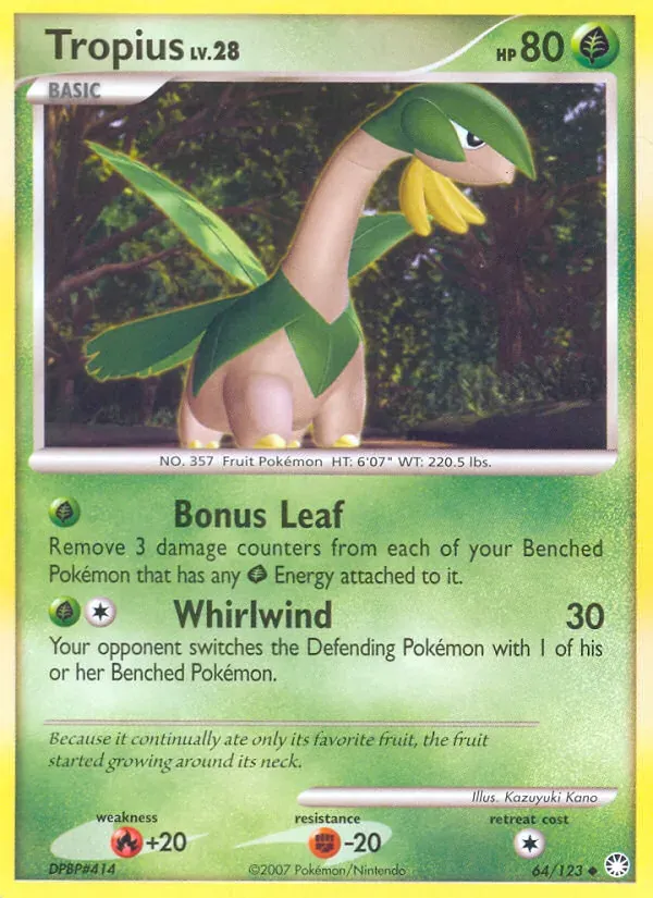 Tropius 64/123 Tesouros Misteriosos