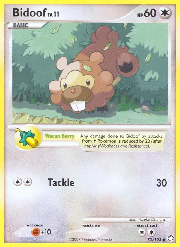 Bidoof 73/123 Tesouros Misteriosos