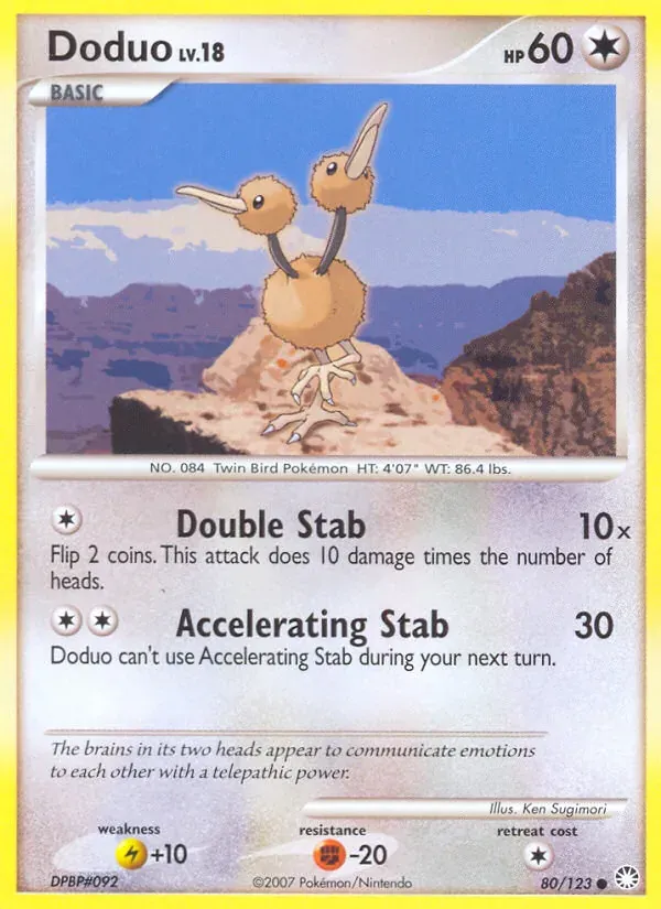 Doduo 80/123 Tesouros Misteriosos