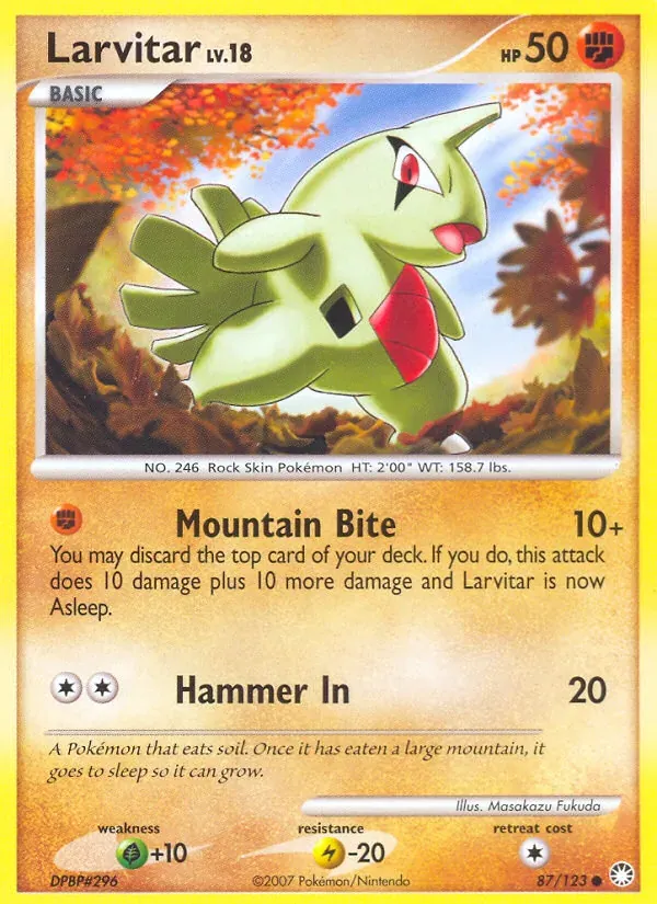 Larvitar 87/123 Tesouros Misteriosos