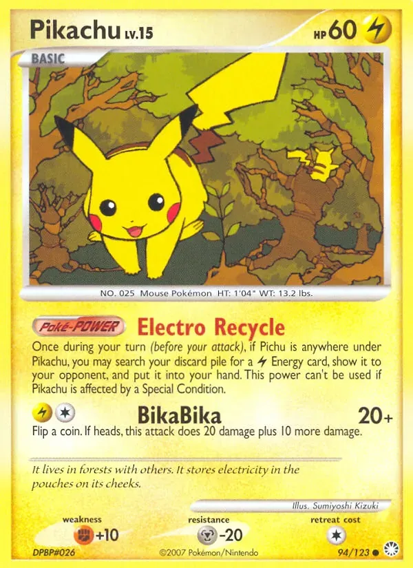 Pikachu 94/123 Tesouros Misteriosos