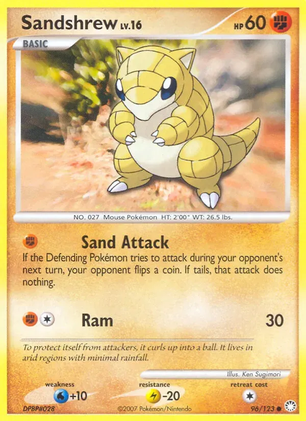 Sandshrew 96/123 Tesouros Misteriosos