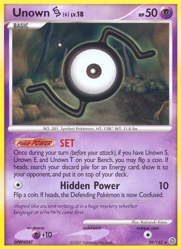 Unown S 39/132 Maravilhas Secretas