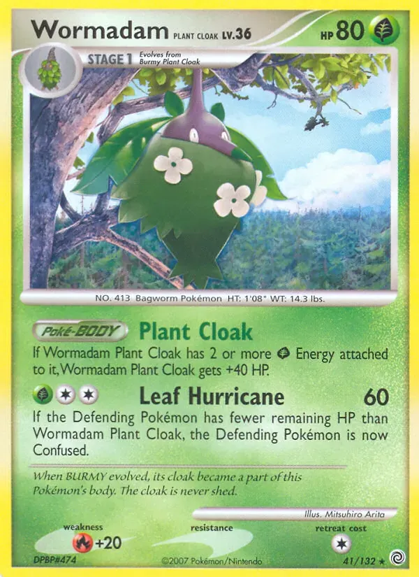 Wormadam Plant Cloak 41/132 Maravilhas Secretas
