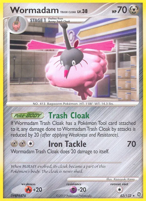 Wormadam Trash Cloak 43/132 Maravilhas Secretas