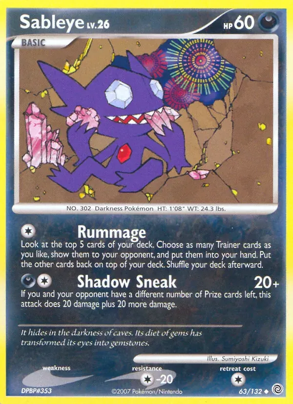Sableye 63/132 Maravilhas Secretas