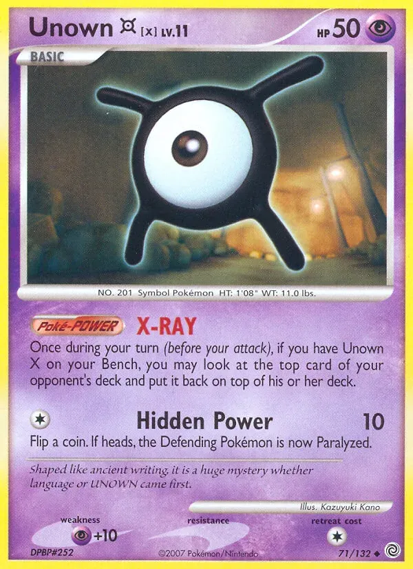 Unown X 71/132 Maravilhas Secretas