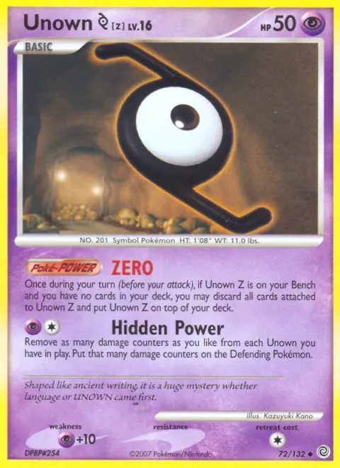 Unown Z 72/132