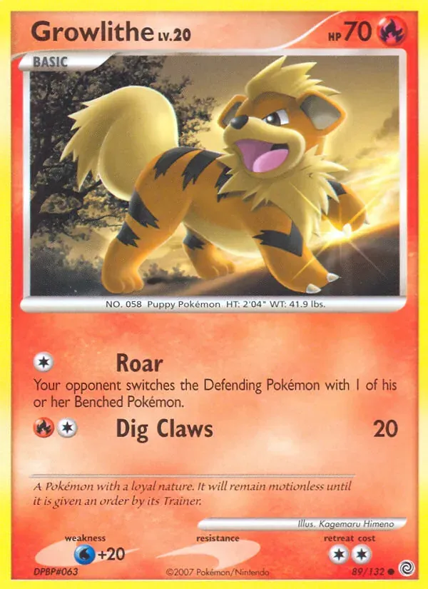 Growlithe 89/132 Maravilhas Secretas