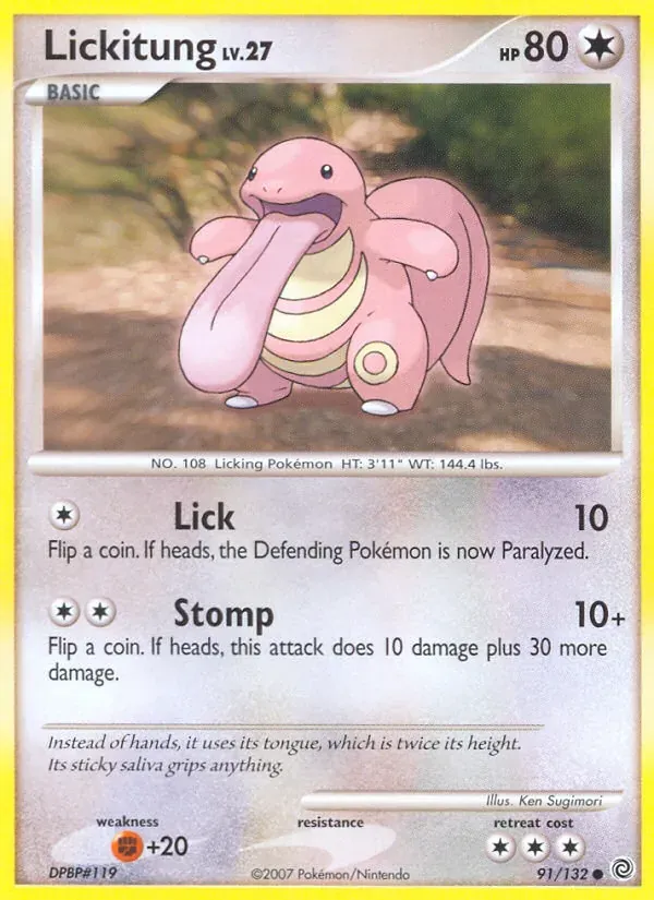 Lickitung 91/132 Maravilhas Secretas