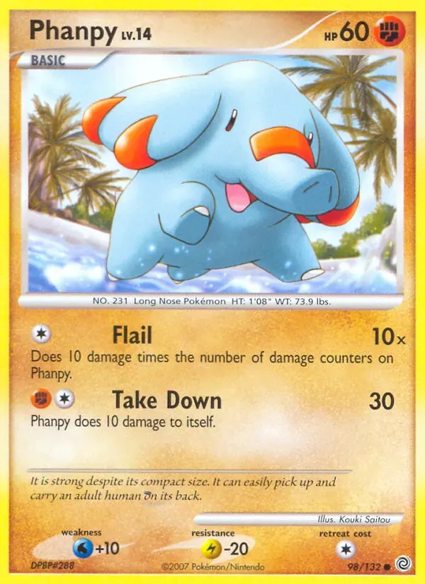 Phanpy 98/132 Maravilhas Secretas