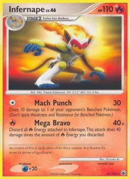 Infernape 22 Majestic Dawn