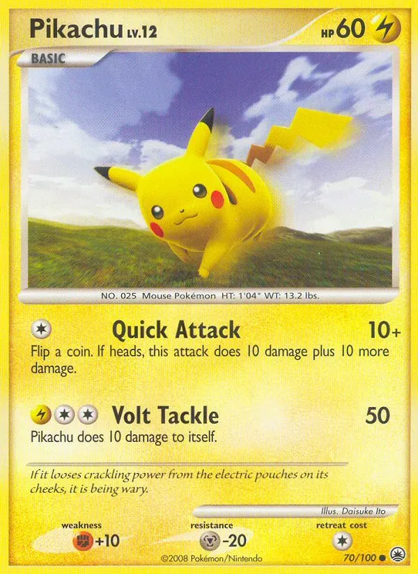 Pikachu 70/100 Majestic Dawn
