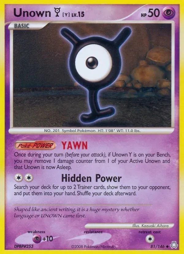Unown Y 81/146 Legends Awakened
